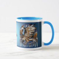 Fliegen-Falke Dreamcatcher Tasse