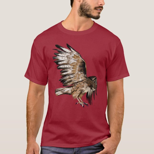 Fliegen-Falke-Shirt T-Shirt (Vorderseite)