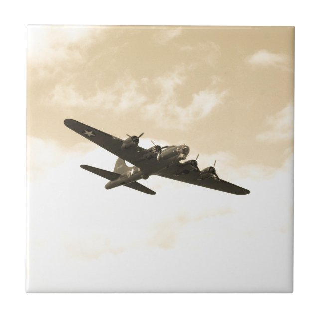 Fliegen-Festung im Flug Fliese (Vorderseite)