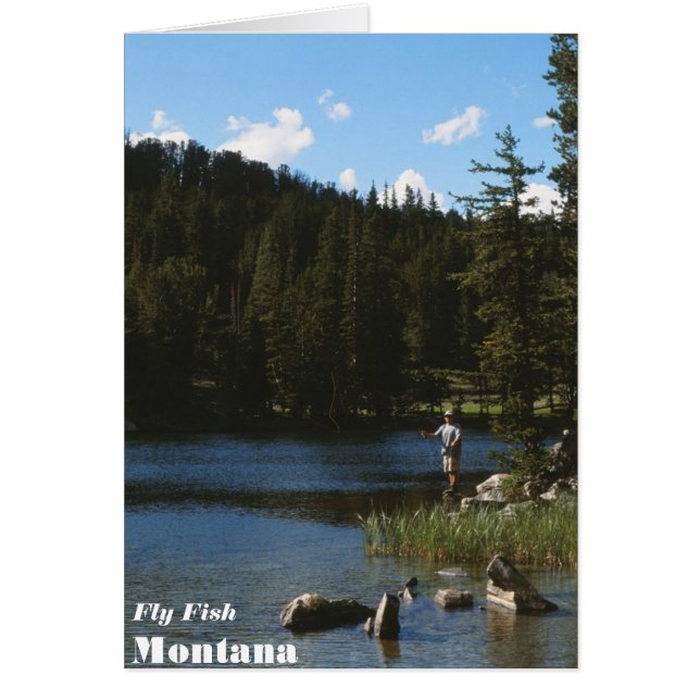 Fliegen-Fisch-Montana-Karte (Vorne)