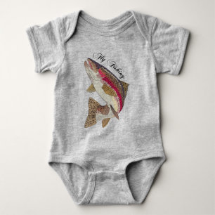 Fliegen-Fischen Baby Strampler