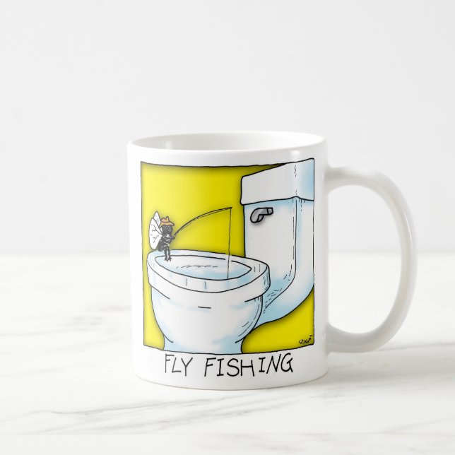 Fliegen-Fischen Kaffeetasse (Rechts)