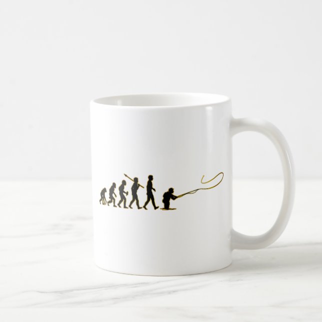 Fliegen-Fischen Kaffeetasse (Rechts)