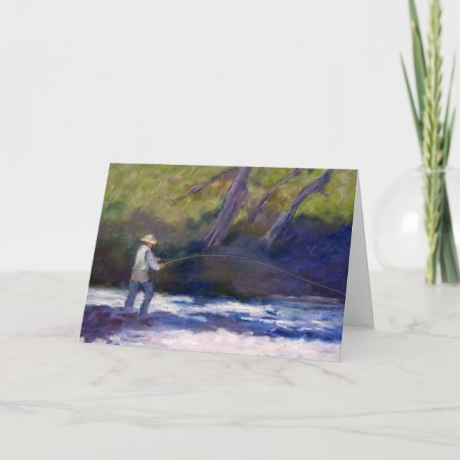 Fliegen-Fischen Karte (Vorderseite)