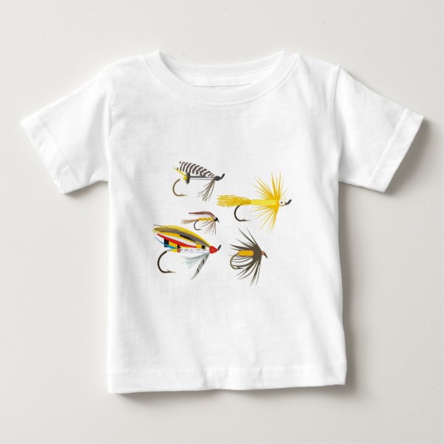 Fliegen-Fischen-Köder Baby T-shirt (Vorderseite)
