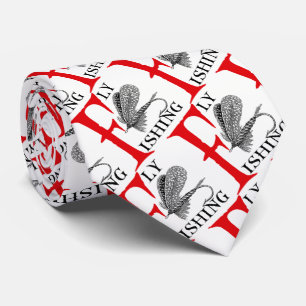 Fliegen-Fischen mit Fischen-Köder Krawatte