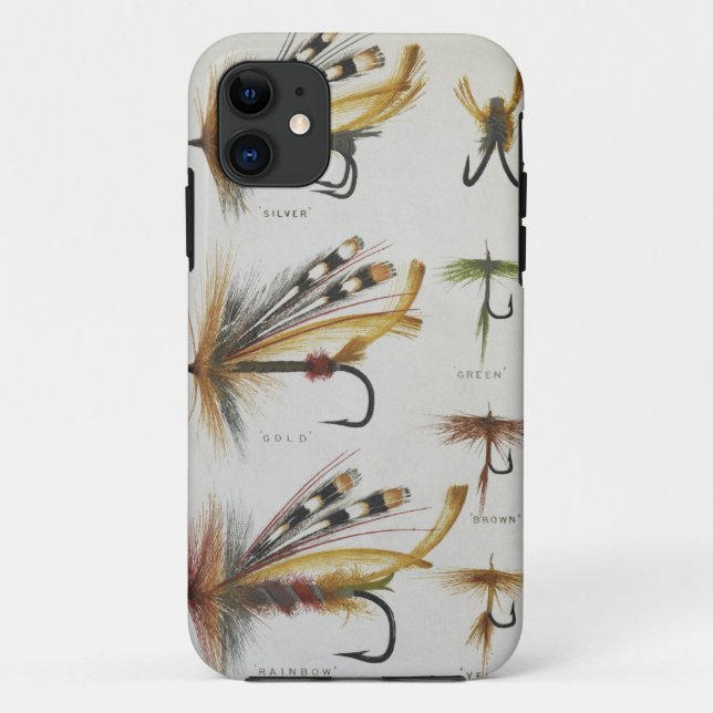 Fliegen-Fischen-Nymphen-Köder Case-Mate iPhone Hülle (Rückseite)
