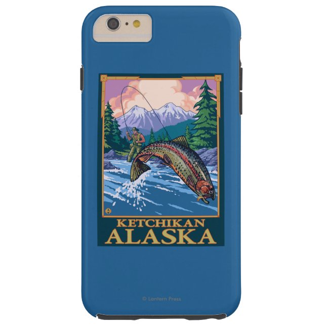 Fliegen-Fischen-Szene - Ketchikan, Alaska Case-Mate iPhone Hülle (Rückseite)