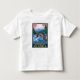 Fliegen-Fischen-Szene - Ketchikan, Alaska Kleinkind T-shirt