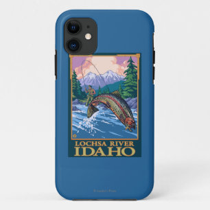 Fliegen-Fischen-Szene - Lochsa Fluss, Idaho Case-Mate iPhone Hülle