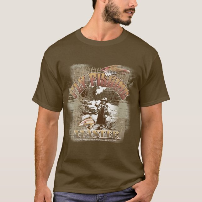 FLIEGEN-FISCHEN T-Shirt (Vorderseite)