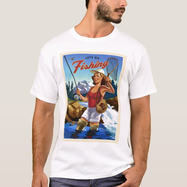 Fliegen-Fischen T-Shirt (Vorderseite)