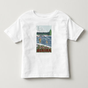 Fliegen-Fischer - Dawson, Alaska Kleinkind T-shirt