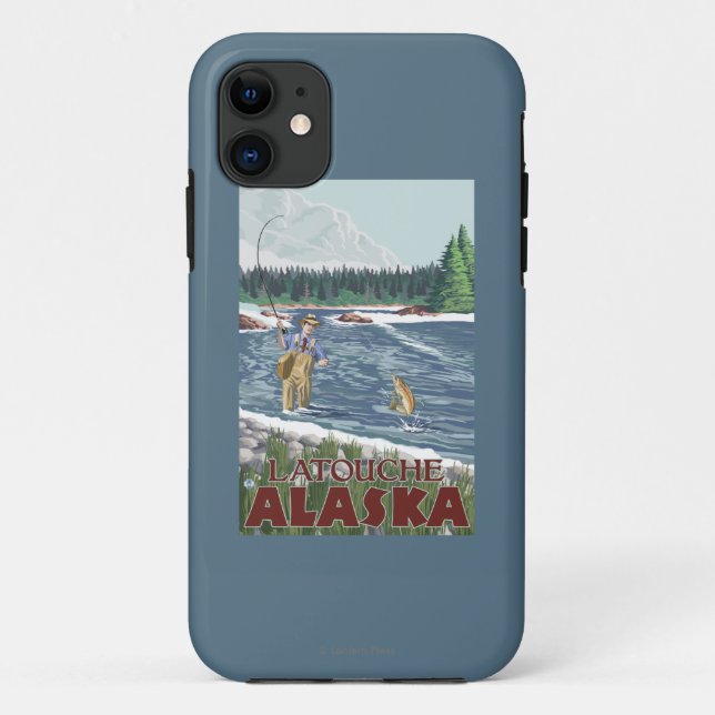 Fliegen-Fischer - Latouche, Alaska Case-Mate iPhone Hülle (Rückseite)