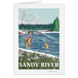 Fliegen-Fischer - Sandy-Fluss, Oregon