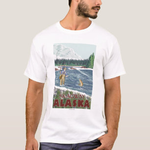 Fliegen-Fischer - Skagway, Alaska T-Shirt