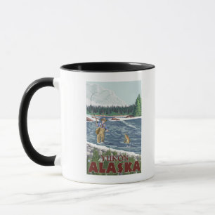 Fliegen-Fischer - Yukon, Alaska Tasse