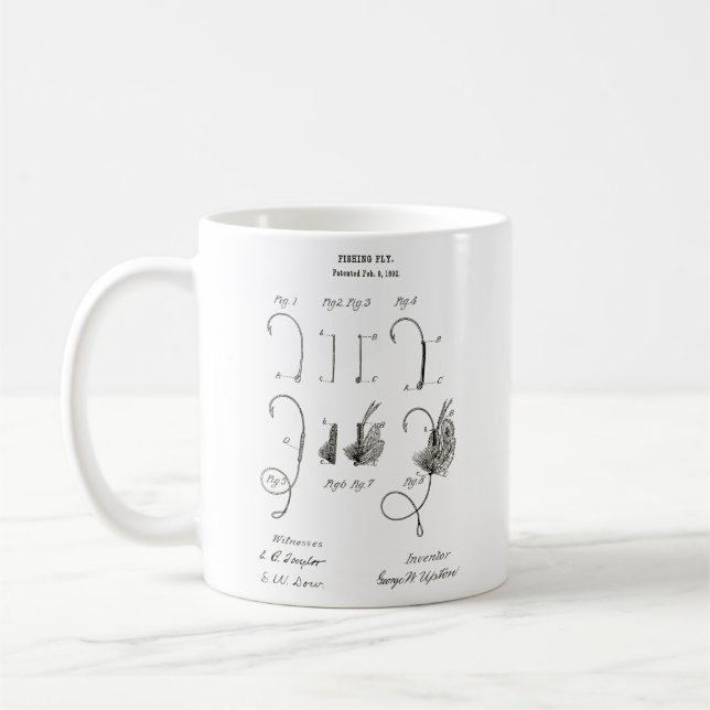 Fliegen-Fischereiausrüstung coffe Tasse Geschenk (Links)