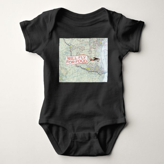Fliegen für Baby Bodysuit Strampler (Vorderseite)