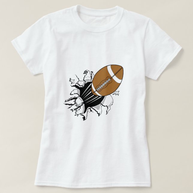 Fliegen-Fußball T-Shirt (Design vorne)