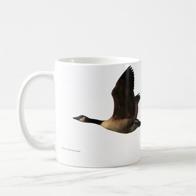 Fliegen-Gans-Tasse Kaffeetasse (Links)
