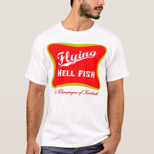 Fliegen Hellfish Champagne Shirt (Vorderseite)
