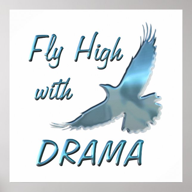 Fliegen hoch mit Drama Poster (Vorne)