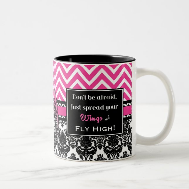 Fliegen-hohe Dana-Tasse Zweifarbige Tasse (Rechts)