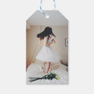 Fliegen in der Luft Fairy Tale Foto Geschenktasten Geschenkanhänger