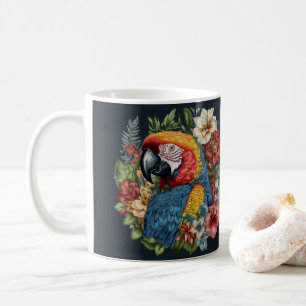 Fliegen in die Lebhaftigkeit mit Papagei-Tasse Kaffeetasse