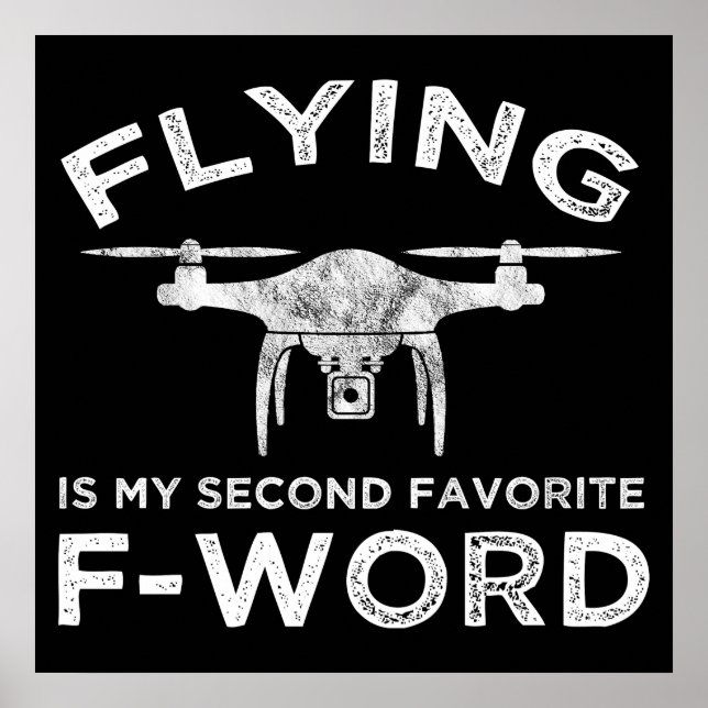 Fliegen ist mein zweitliebstes F-Word Poster (Vorne)