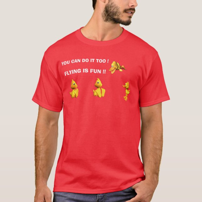 FLIEGEN IST SPASS!! T-Shirt (Vorderseite)