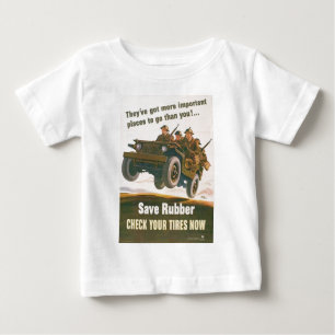 Fliegen-Jeep-Plakat Baby T-shirt