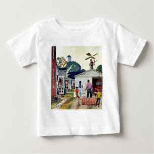 Fliegen lernen baby t-shirt