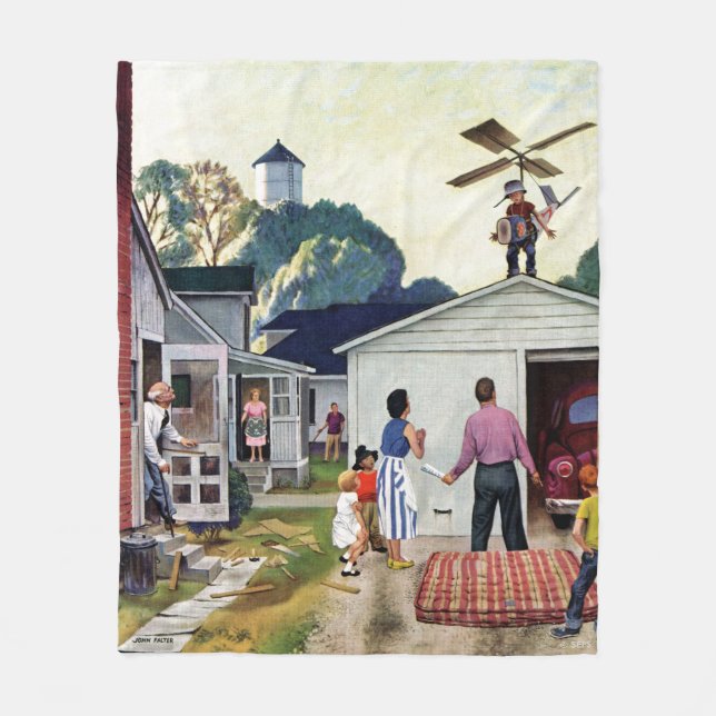 Fliegen lernen fleecedecke (Vorderseite)