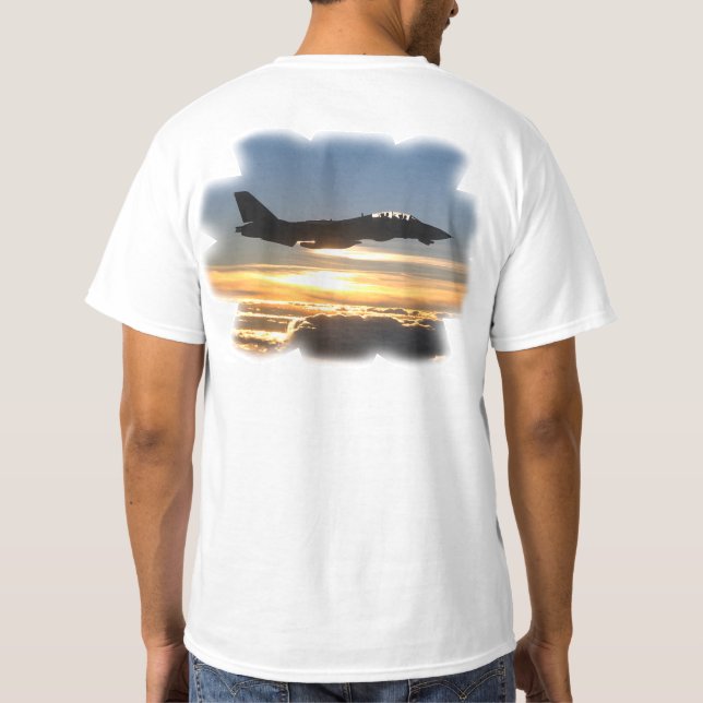Fliegen-Marine T-Shirt (Rückseite)