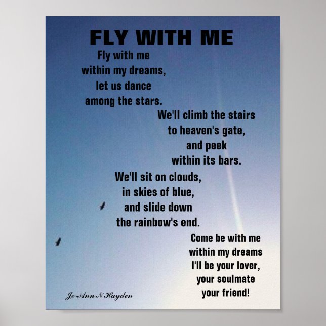 FLIEGEN MIT MIR POSTER (Vorne)