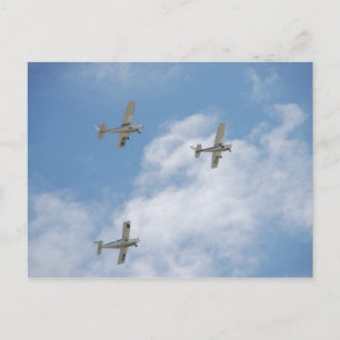 Fliegen mit mir postkarte