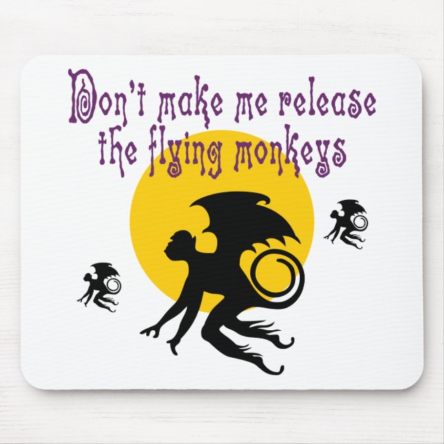 Fliegen Monkeys Mousepad (Vorne)