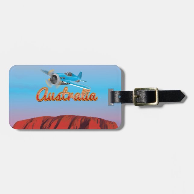 Fliegen nach Australien Gepäckanhänger (Vorderseite horizontal)