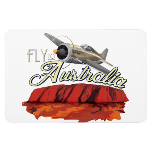Fliegen nach Australien Magnet