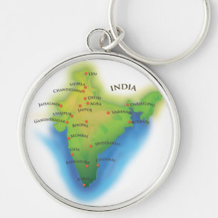 Fliegen nach Indien Schlüsselanhänger