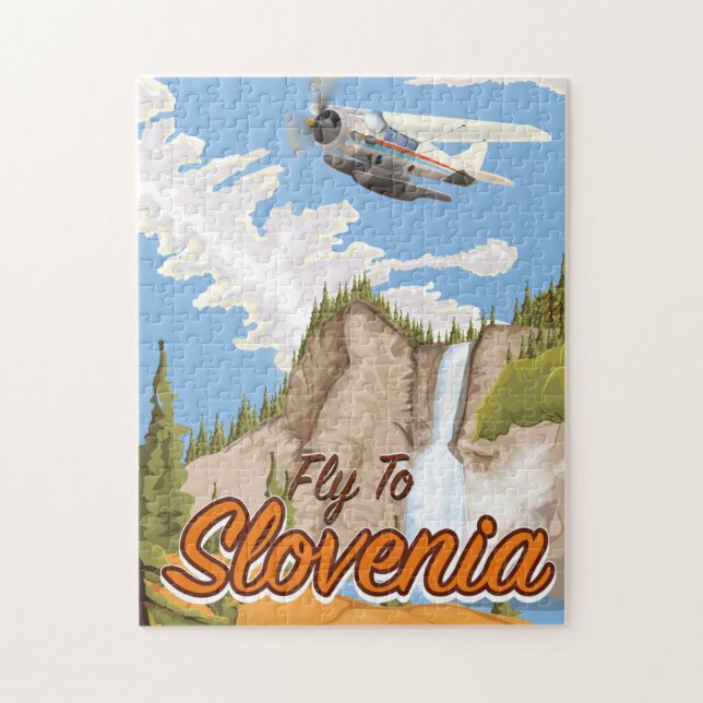 Fliegen nach Slowenien Puzzle (Vertikal)