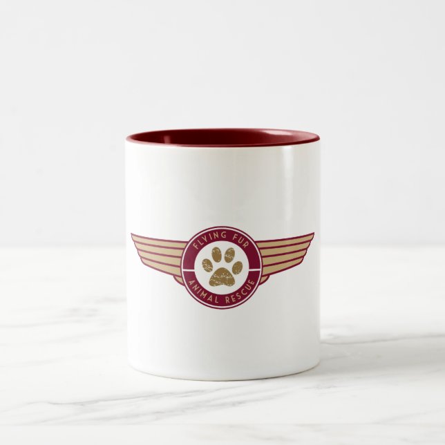 Fliegen-Pelz - Kaffee-/Tee-Tasse Zweifarbige Tasse (Mittel)