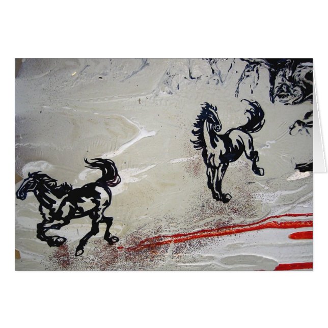 "Fliegen-Pferde " (Vorderseite (Horizontal))