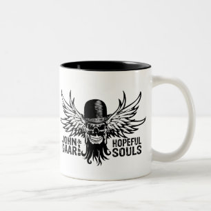 FLIEGEN-SCHÄDEL-KAFFEE-TASSE JOHNS GAAR ZWEIFARBIGE TASSE