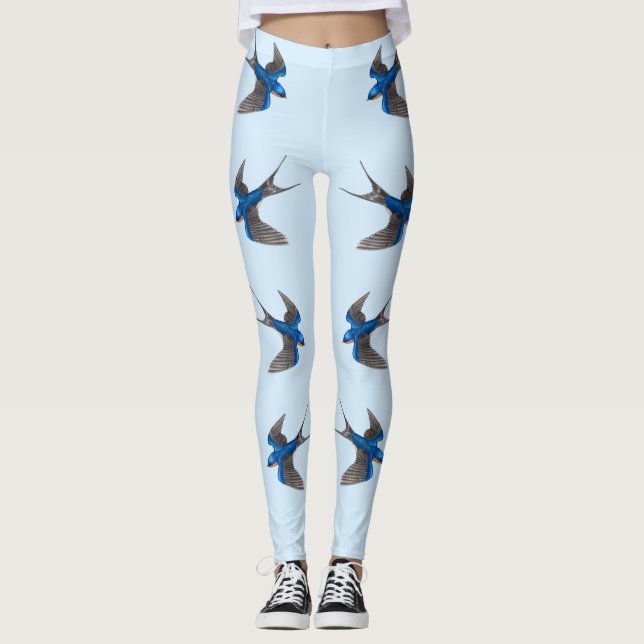 Fliegen-Scheunen-Schwalben-Leggings Leggings (Vorderseite)