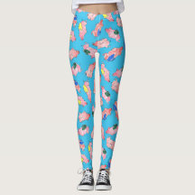 Fliegen-Schwein-Leggings