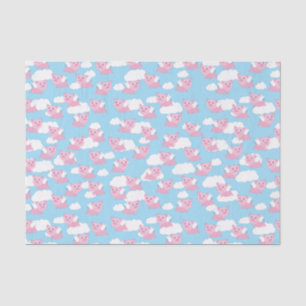 Fliegen-Schwein-niedliches 1. Seidenpapier