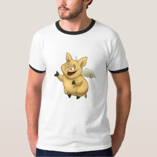Fliegen-Schwein-Shirt T-Shirt